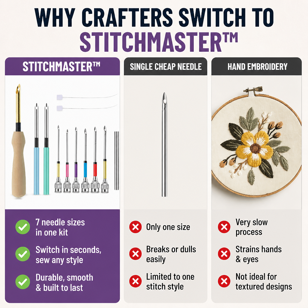 StitchMaster™ — Sew Flawlessly Every Time and Watch Your Creations Come Alive