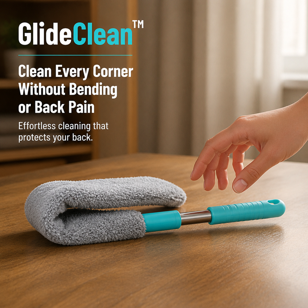GlideClean™ — Clean Every Corner Without Bending or Back Pain