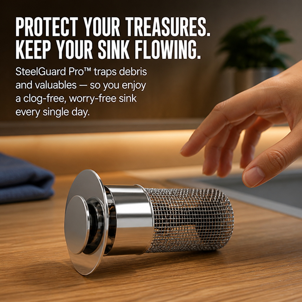 SteelGuard Pro™ — Protect Your Treasures and Keep Your Sink Flowing Effortlessly Every Day