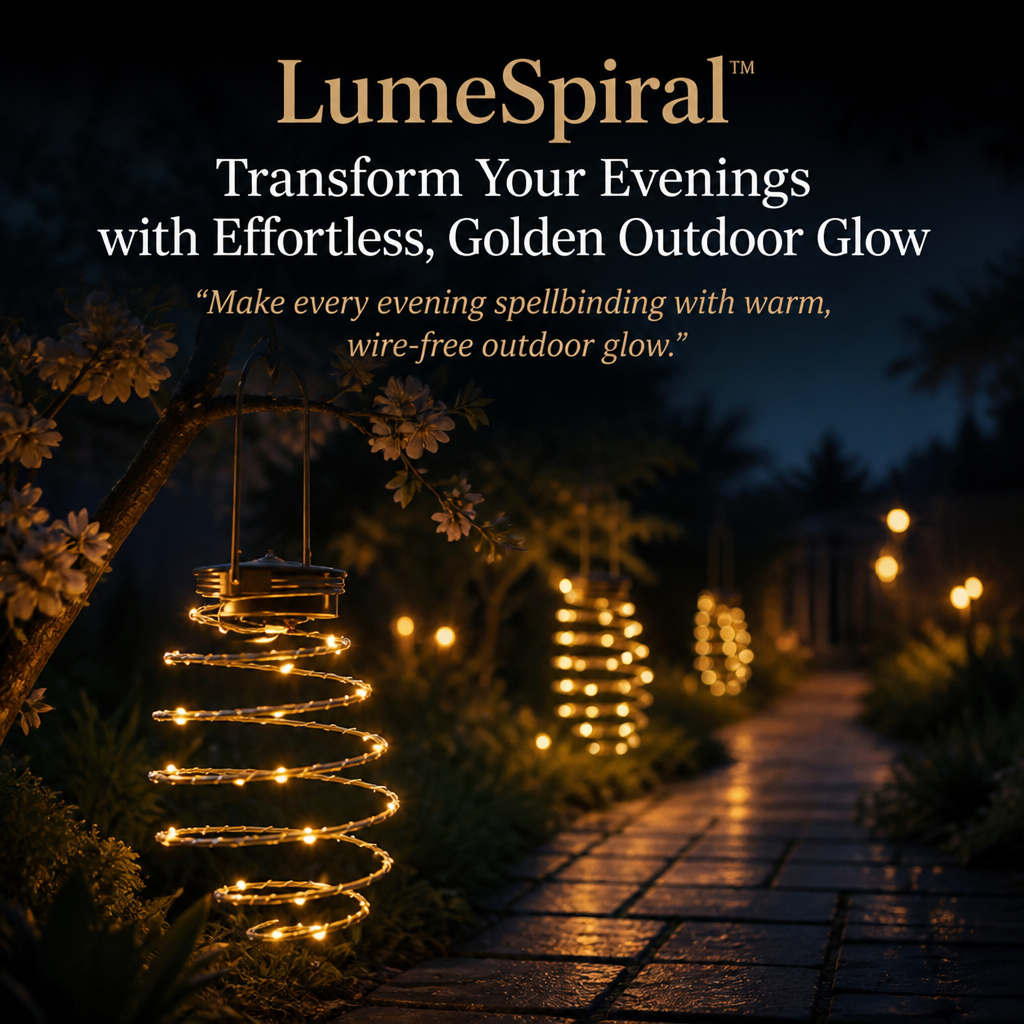 LumeSpiral™ — Transform Your Evenings with Effortless, Golden Outdoor Glow