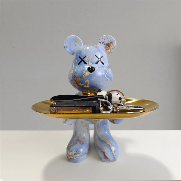 Charming Bear Figurine with Secret Storage for Essentials