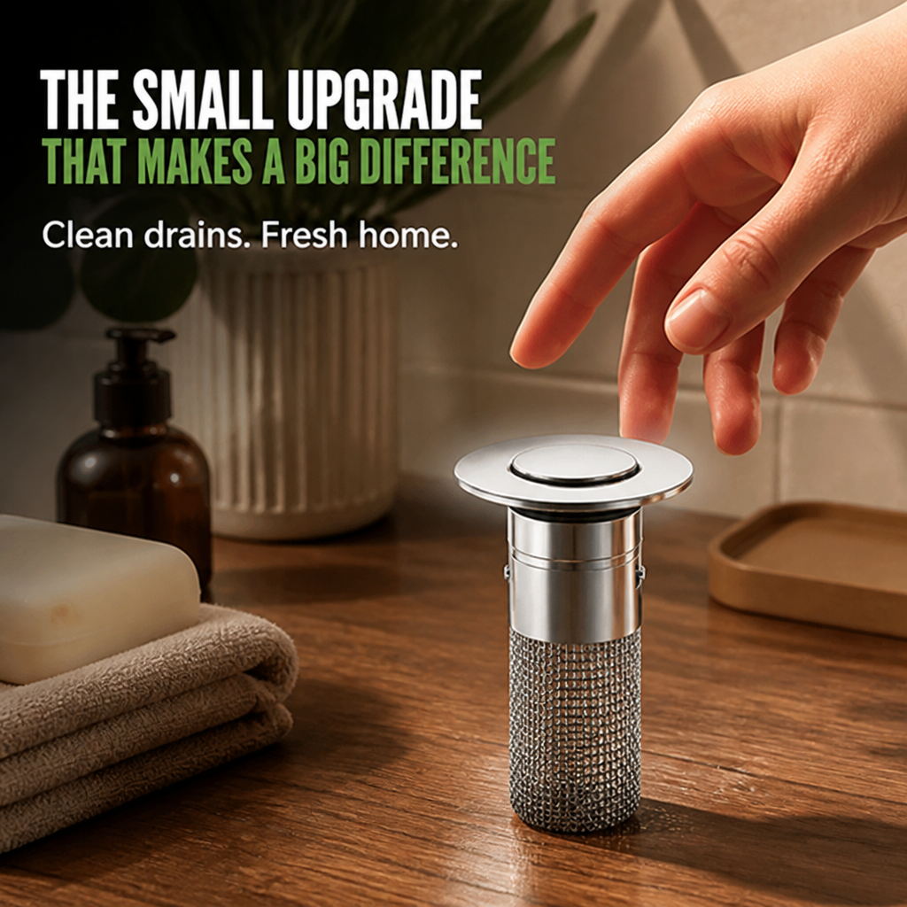 PureGuard™ Stainless Floor Drain Filter — Keep Drains Fresh, Clear, and Pest-Free Without the Hassle