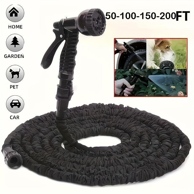 AquaStream – Versatile High-Pressure Garden Hose with Nozzle