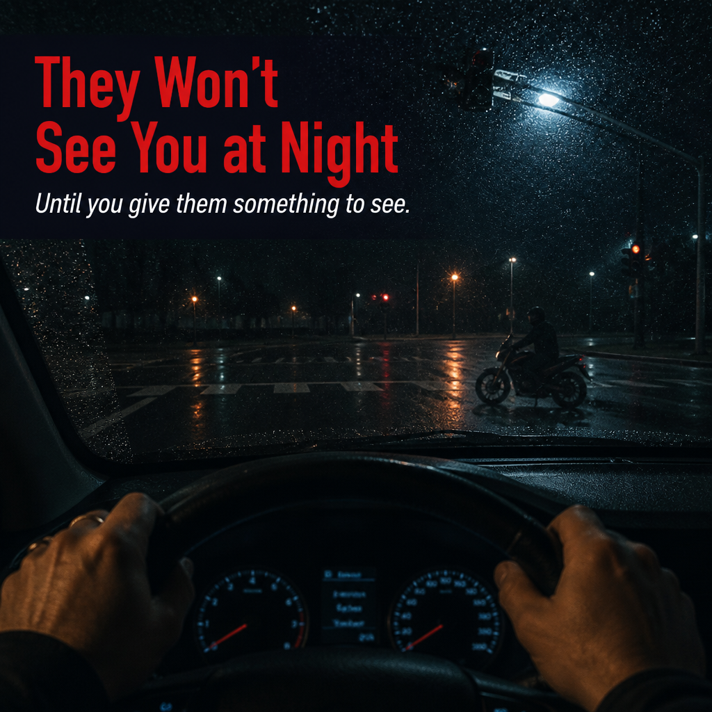 PrismRide™ — Command Every Road with Instant, Eye-Catching Safety-Light