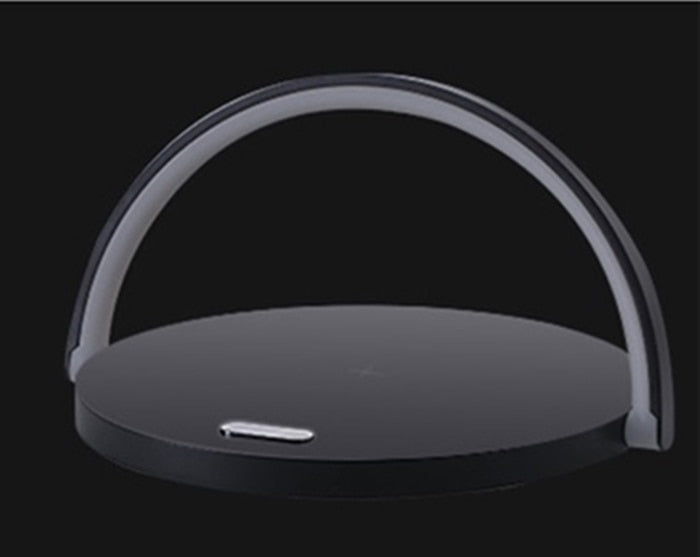 LED Nightstand Lamp Featuring Wireless Charging Pad
