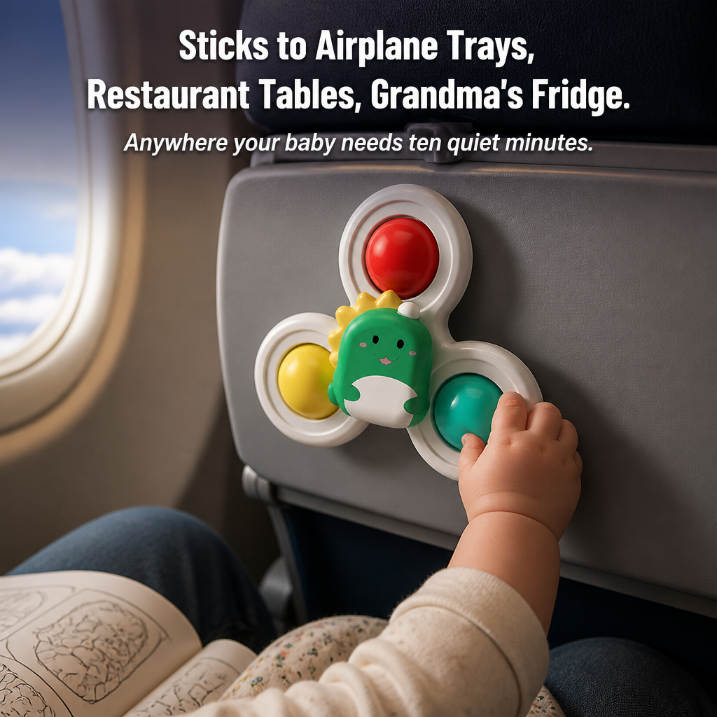 SpinSoothe™ — Place One on the Tray and Enjoy Your Meal Quietly | 3-Pack