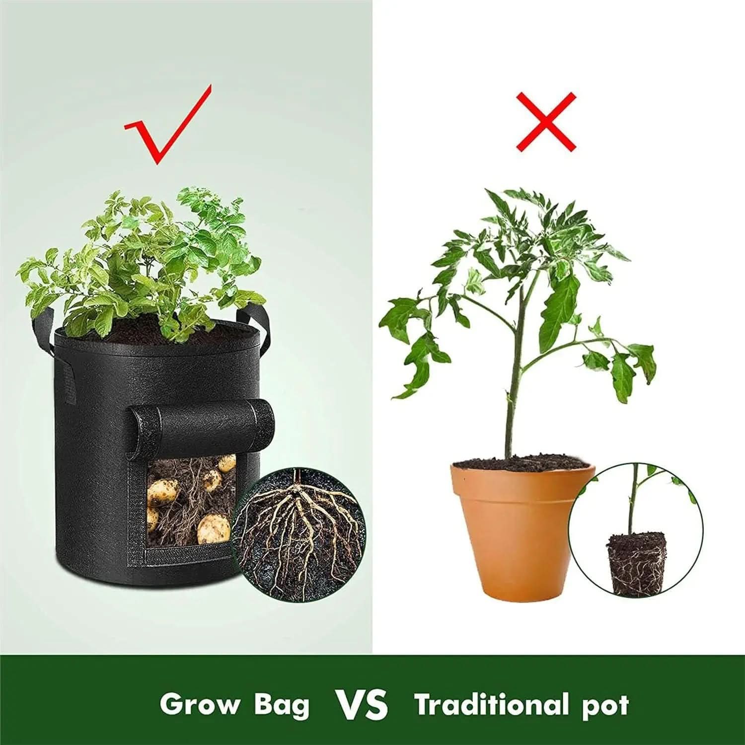 Potato Growing Bag Made of Fabric