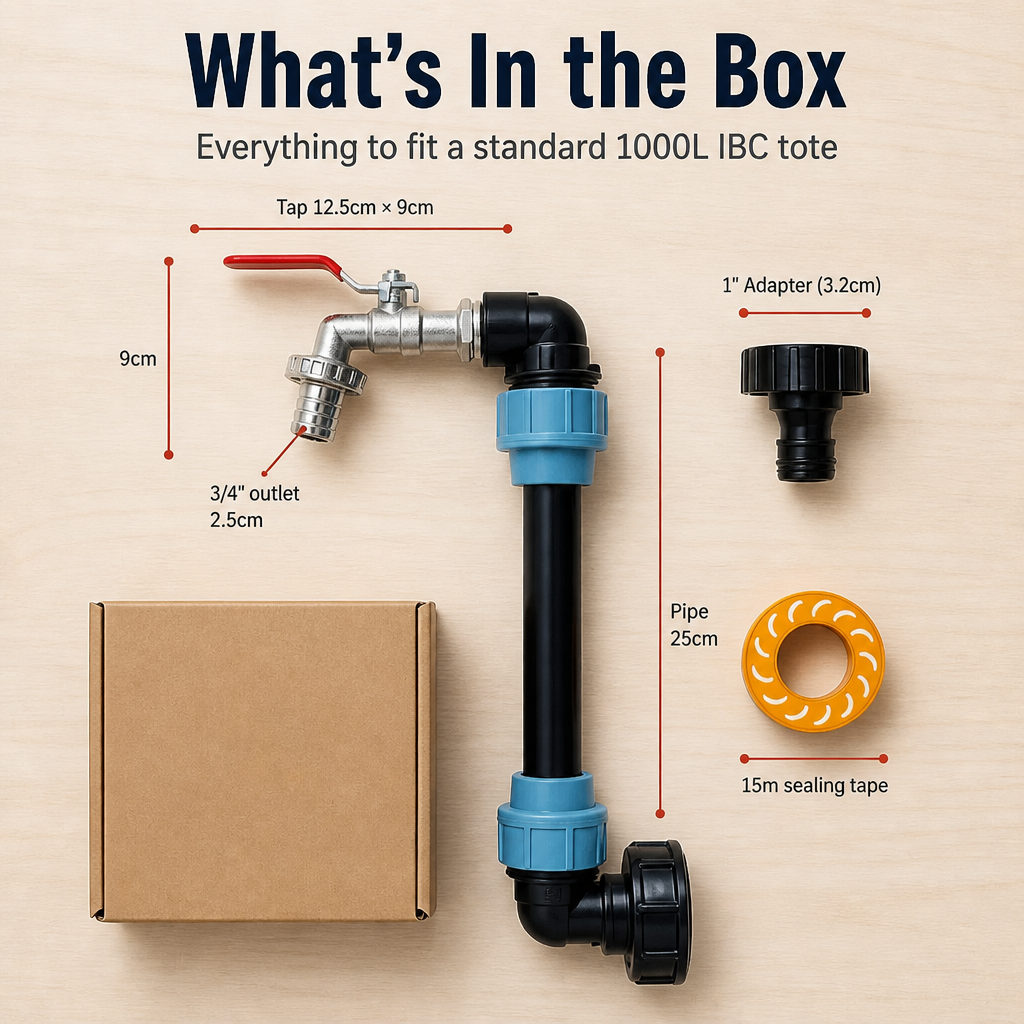 HydroMaster™ — Swap Out Your Cracked IBC Tap and Stop the Leaks Permanently