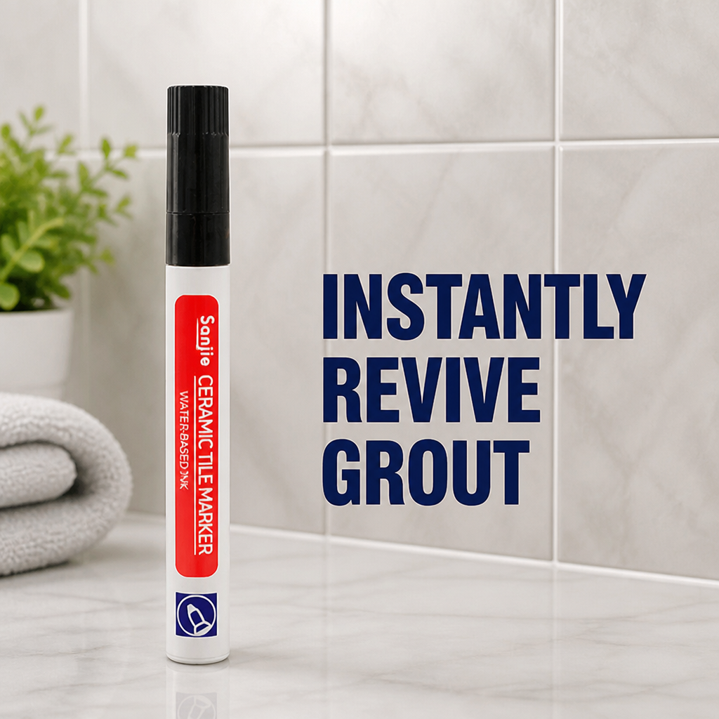 PureSeal™ Grout Renewal Pen — Instantly Revive Grout and Lock Out Mold for a Spotless, Proud Home