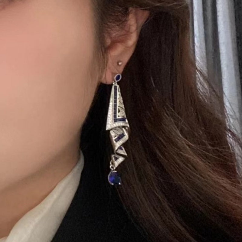 SereniSapphire™ Earrings — Ignite Unstoppable Confidence with Feather-Light, Hypoallergenic Elegance