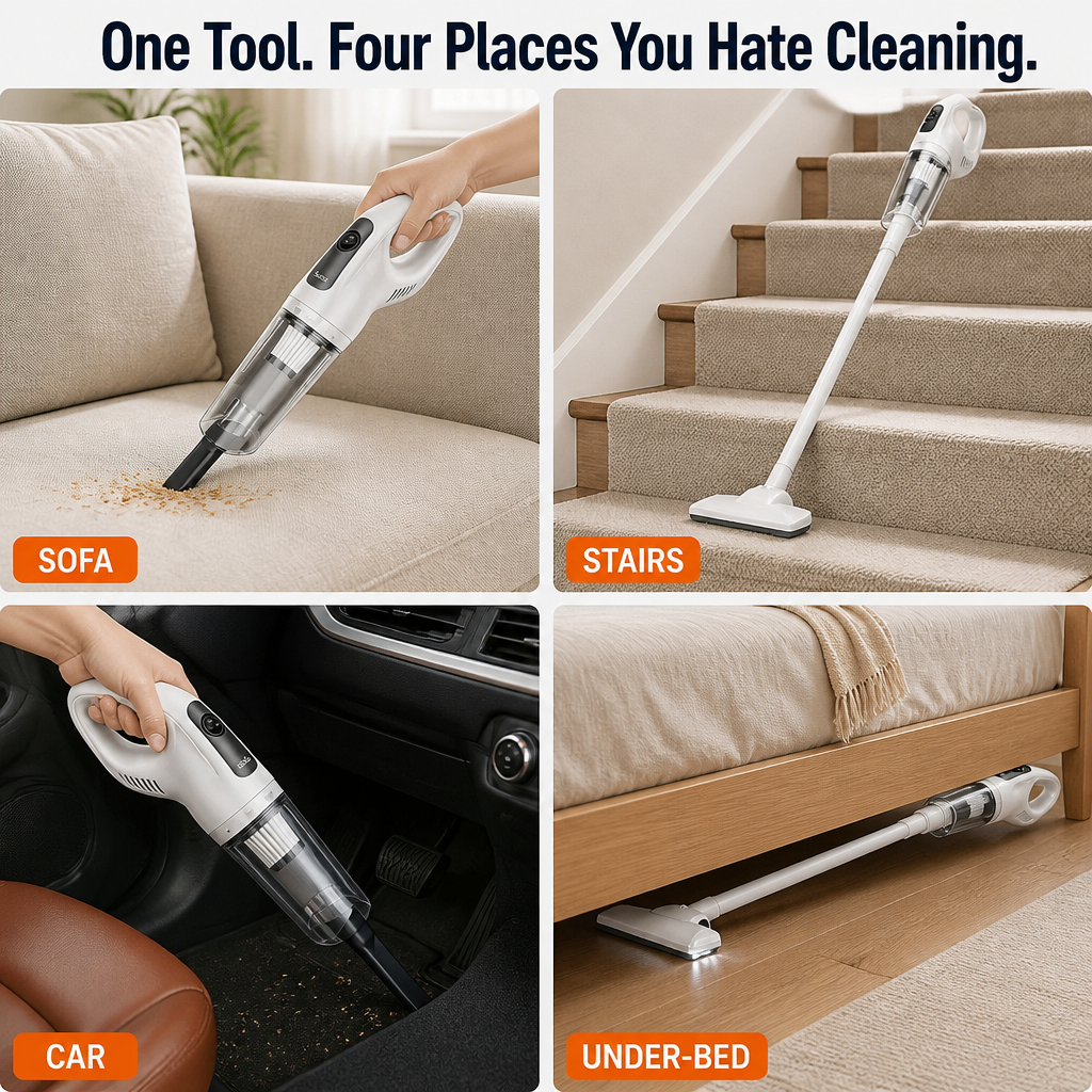 SparkBlitz™ — Lift Crumbs, Pet Hair and Dust From Every Nook Cordlessly