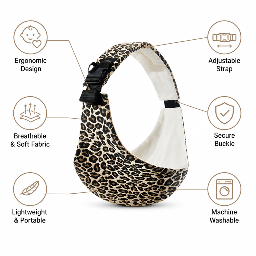 NurturaNest™ BabySling — Move Freely While Keeping Your Baby Safe and Snug Every Step of the Way