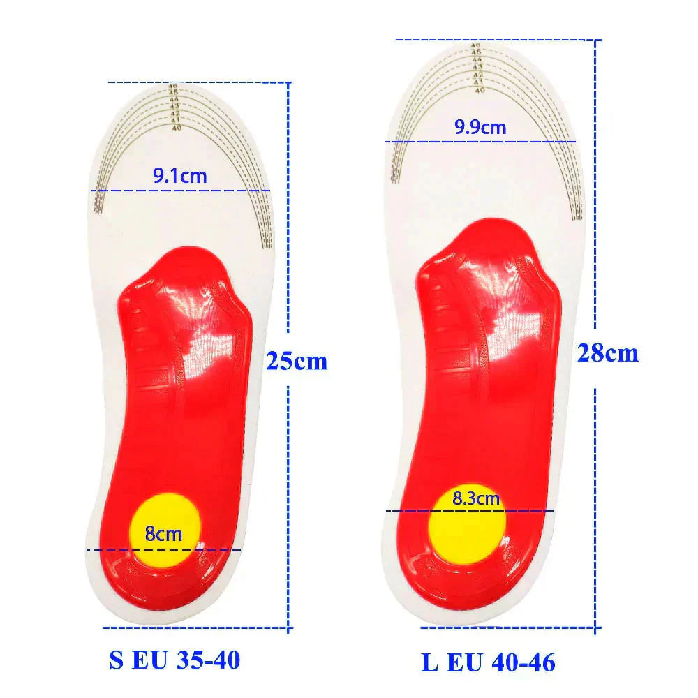 Cushioned Heel Orthotic Insoles with Arch Support