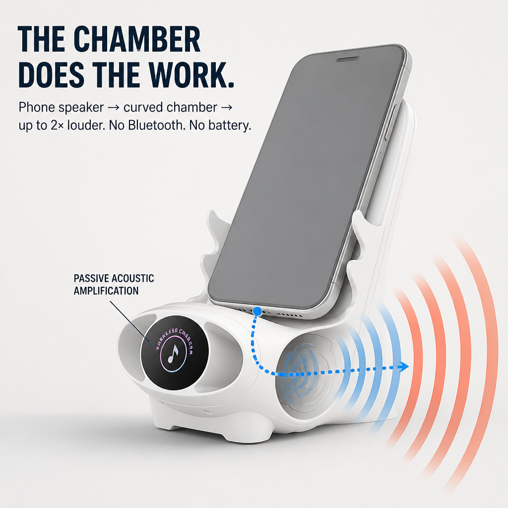 PowerPad Pro™ — Cradle, Charge, and Boost Your Phone All in One Compact Stand