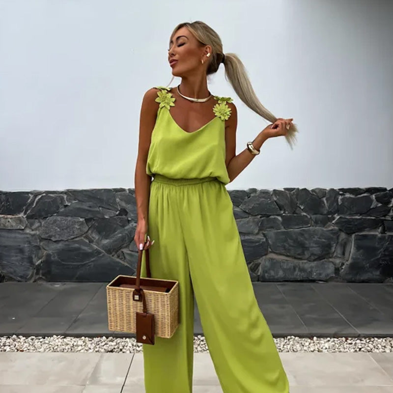 LumaLuxe™ Jumpsuit — Step Into Feather-Light Coolness and All-Day Stunning Confidence