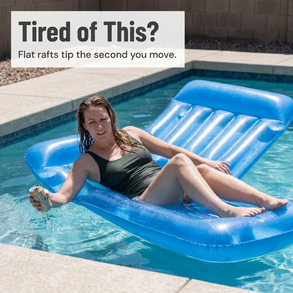 AquaBreeze™ — Sit Tall, Float Steady & Talk Without Drenching Your Hair