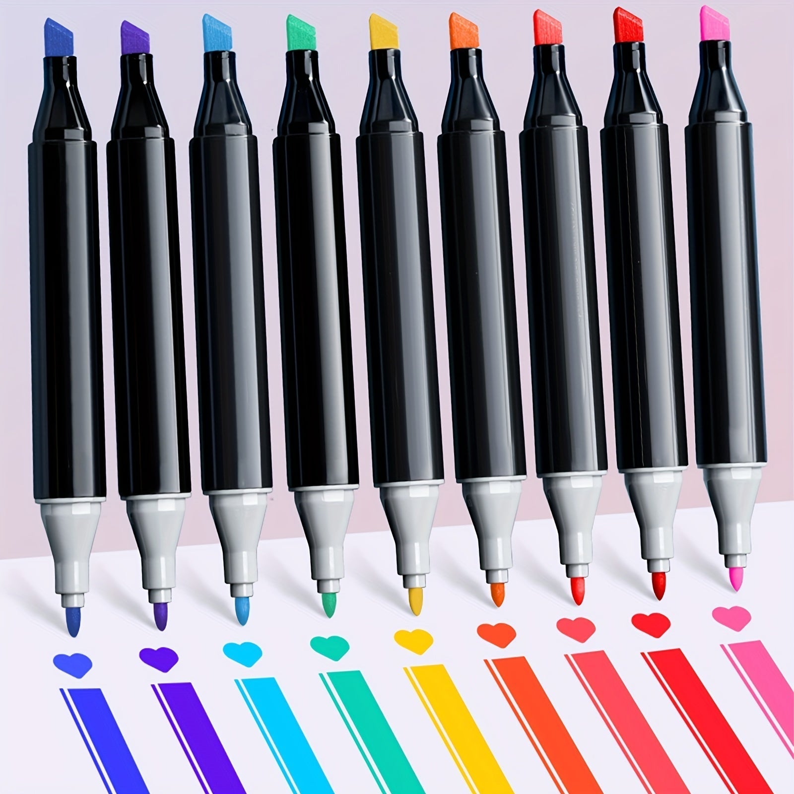 Double-Sided Marker Set with 168 Colors