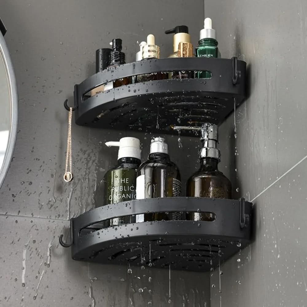 Adhesive Shower Shelf Organizer – No Drill Installation