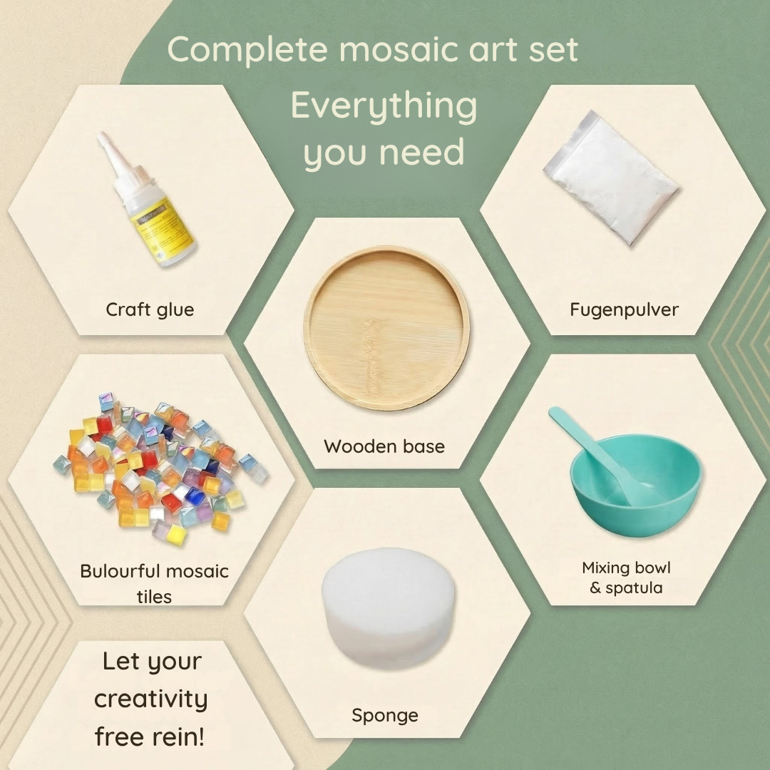 MosaicHeart™ Family Coaster Kit — Turn Every Craft Into Cherished Family Magic