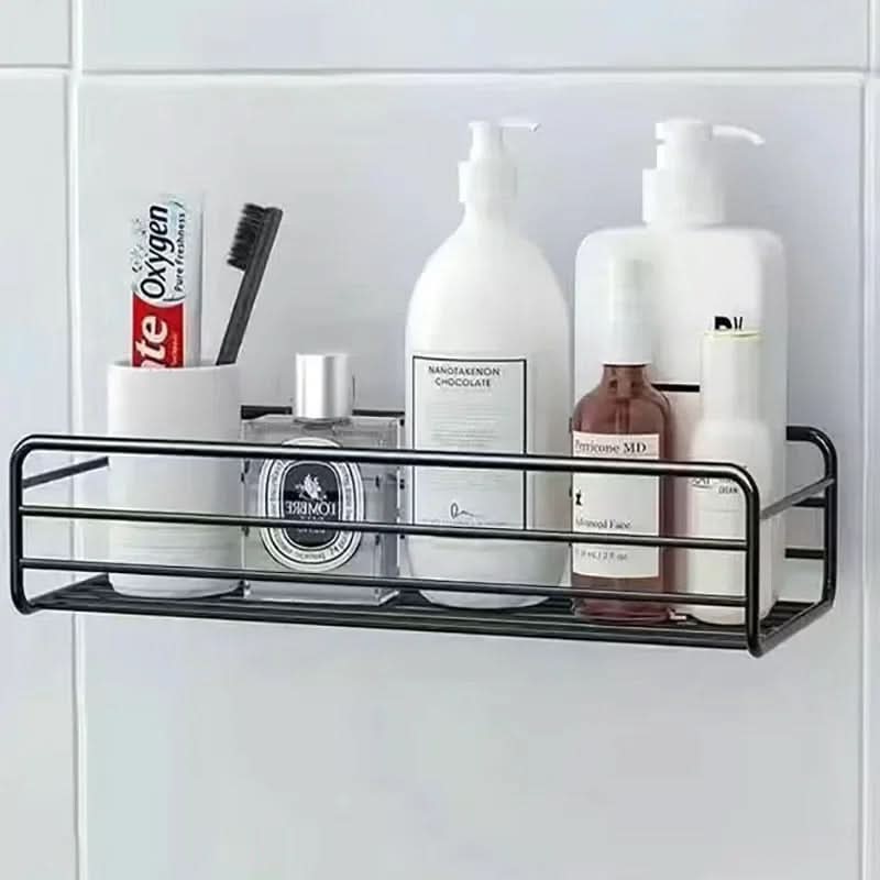 Metal Bathroom Shelf Organizer - Wall Mounted Storage Solution