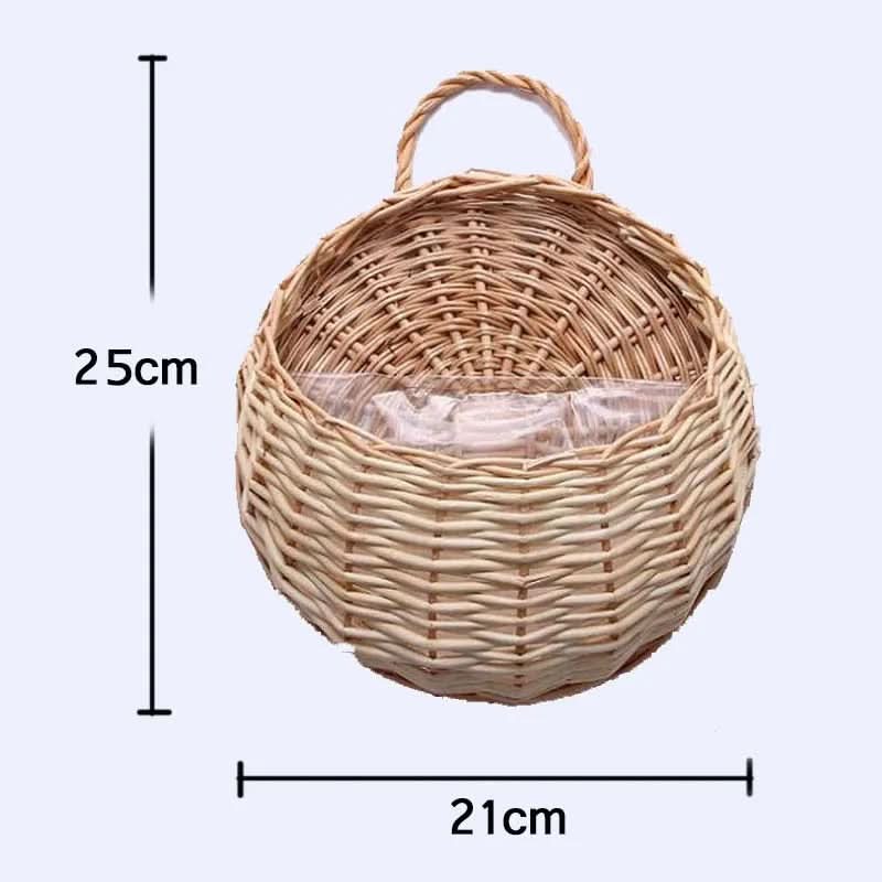 Wicker Wall Planter Basket for Hanging Decor