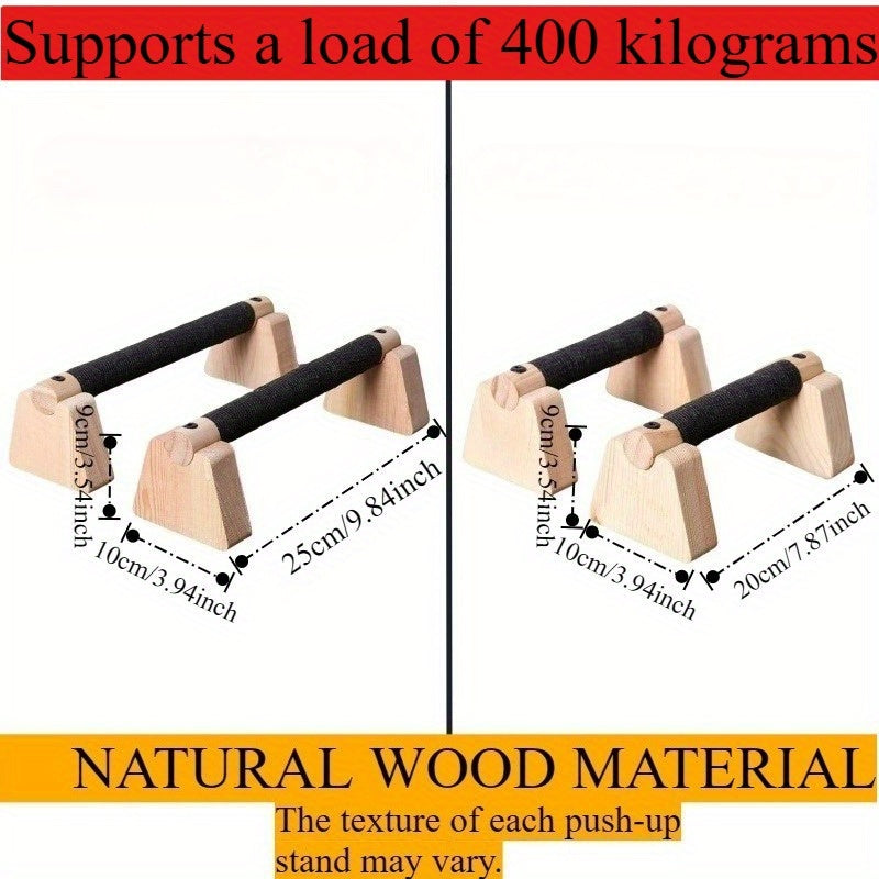 Sturdy Wood Push-Up Bars for Effective Home Workouts