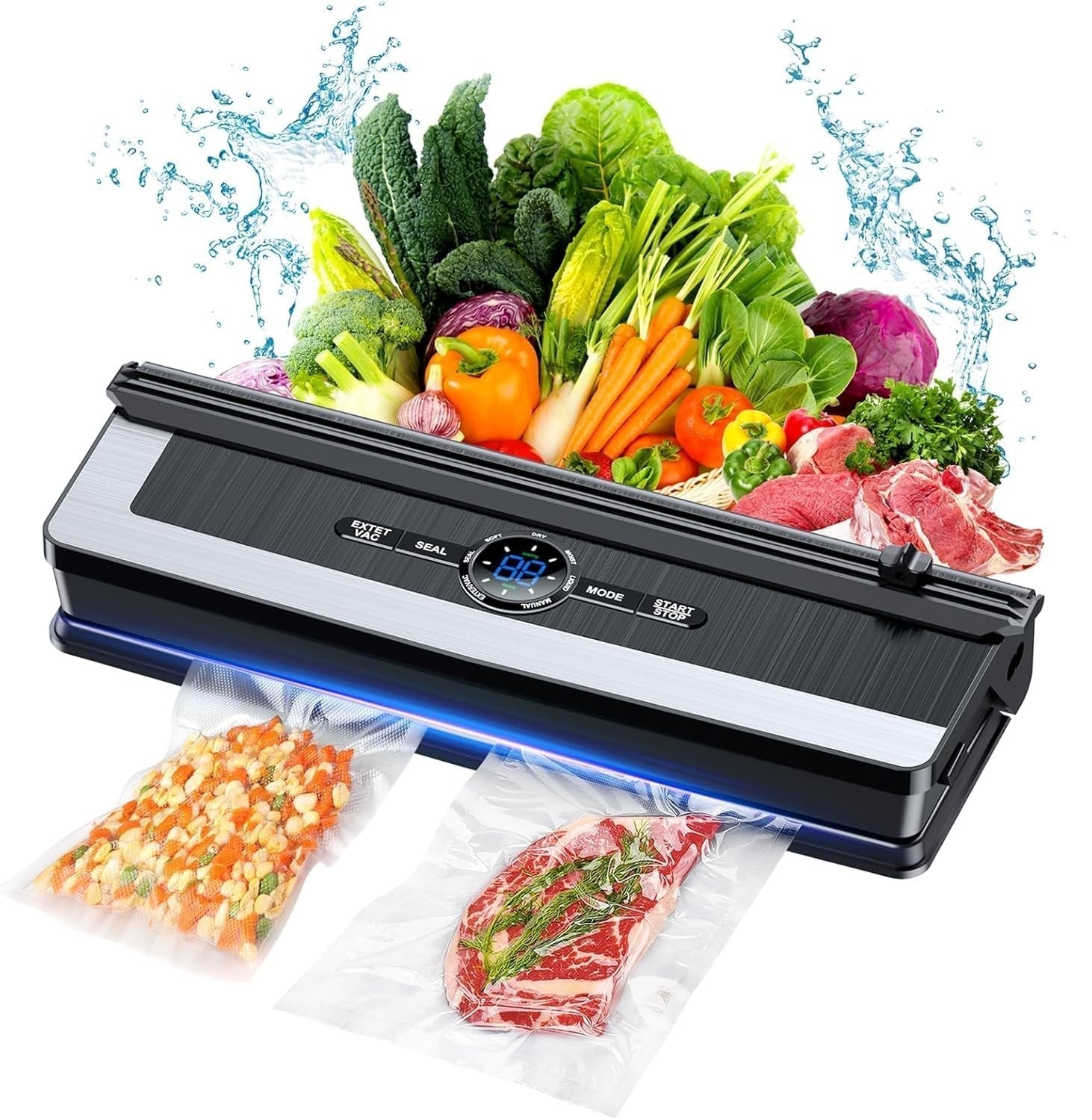 Versatile 8-in-1 Food Preservation Vacuum Sealer with Cutter