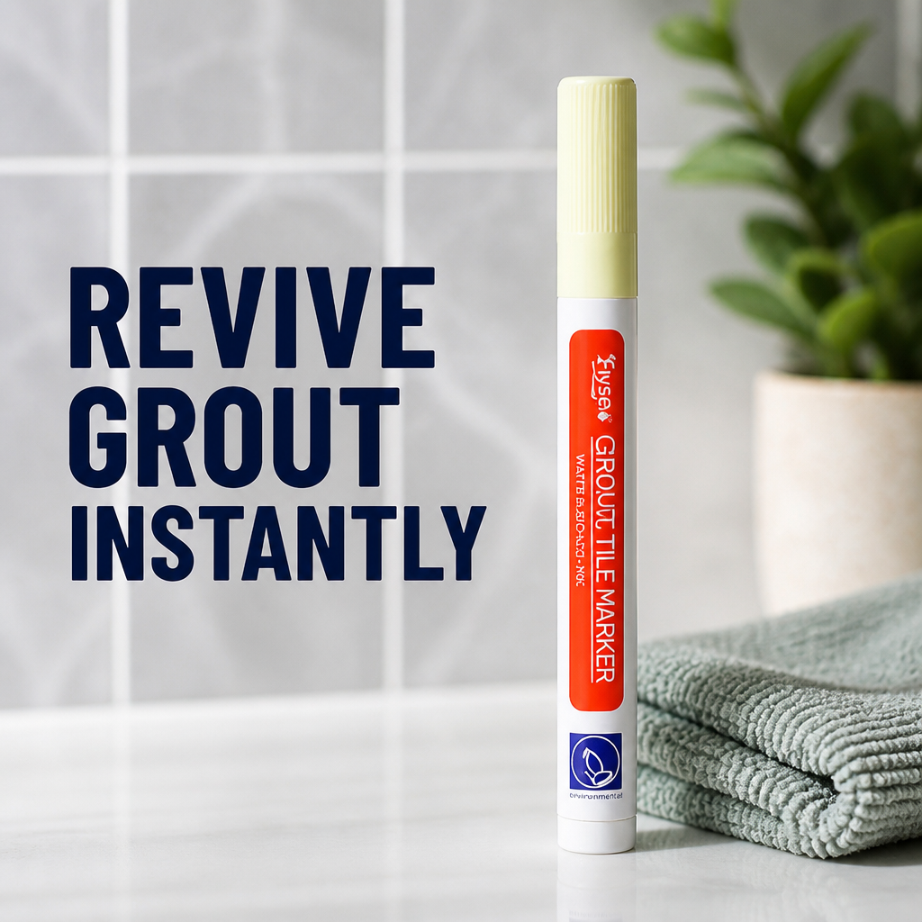 PureSeal™ Grout Renewal Pen — Instantly Revive Grout and Lock Out Mold for a Spotless, Proud Home