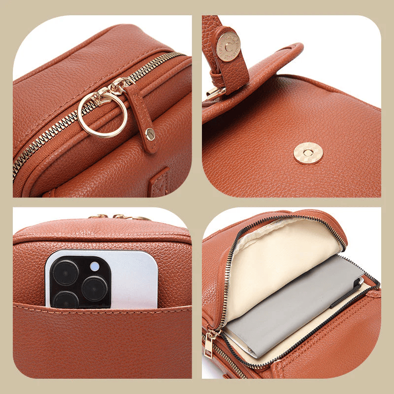 Lumiorex™ Leather Crossbody — Effortless Style and All-Day Confidence Without the Bulk