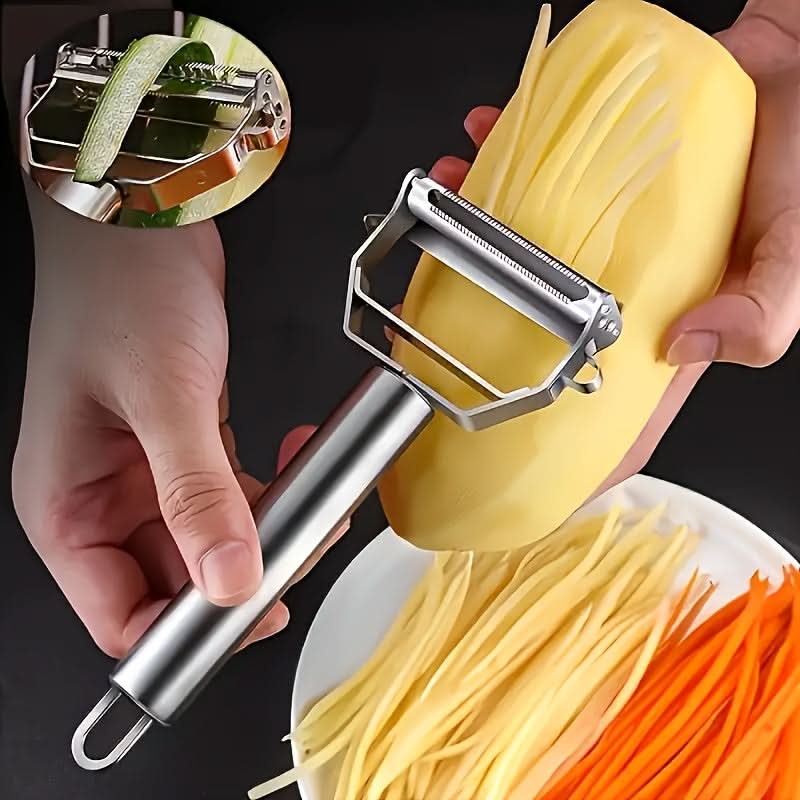 Stainless Steel Vegetable Peeler and Julienne Cutter