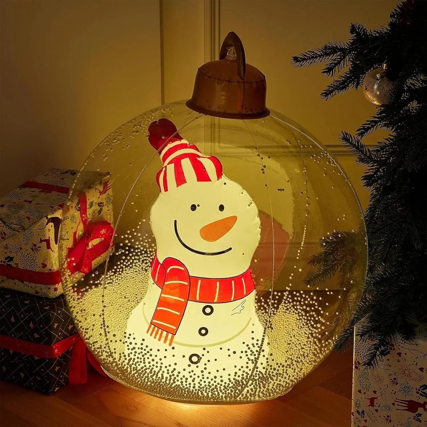 Inflatable Holiday Ball with Light — Controlled Remotely via Remote Control