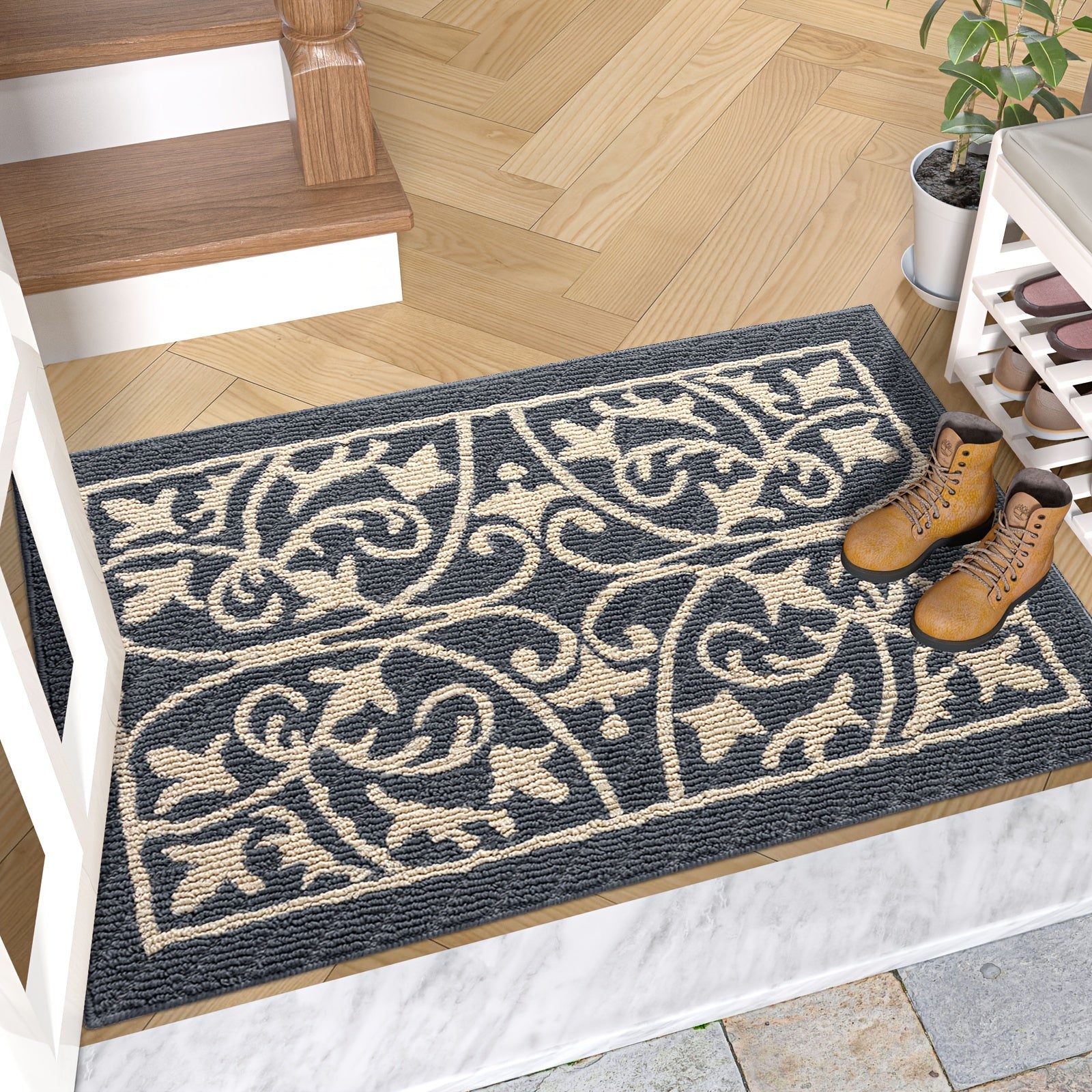 SafeStep - Sleek Indoor Entryway Rug with Non-Slip Feature