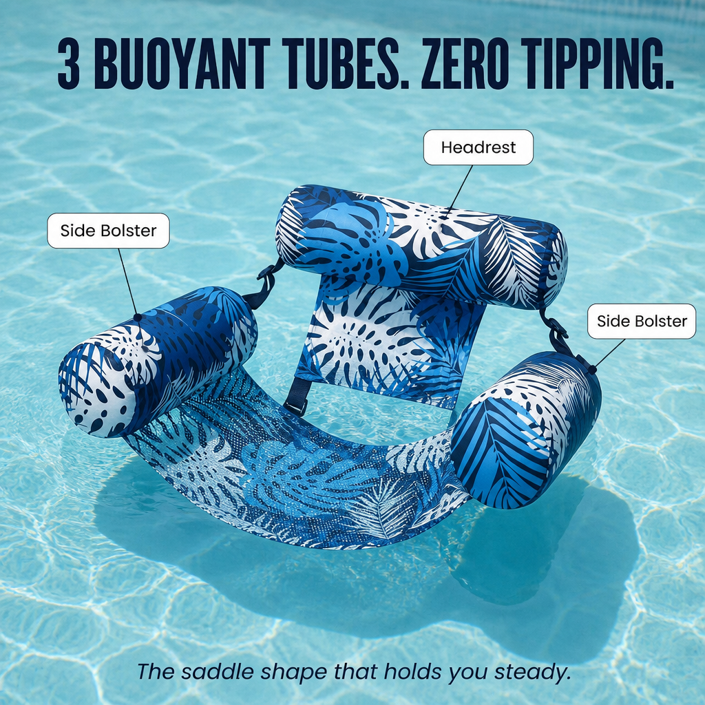 AquaBreeze™ — Sit Tall, Float Steady & Talk Without Drenching Your Hair