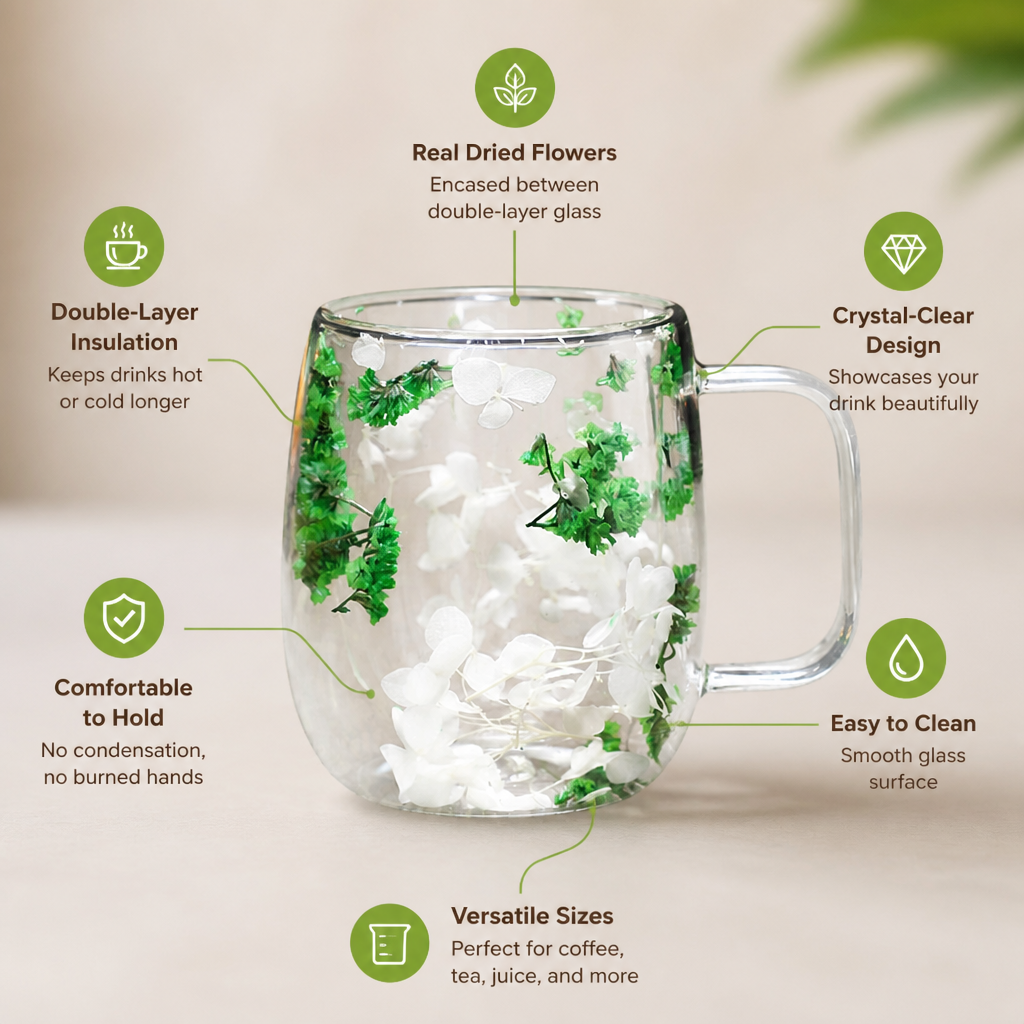 SereniSip™ — Wrap Your Hands in Cool Comfort and Timeless Floral Beauty