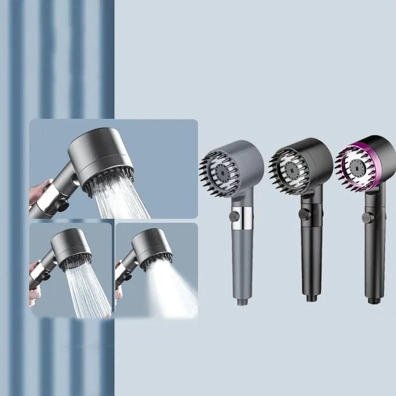 High-Pressure Shower Head with 3 Settings – Filtered Water System