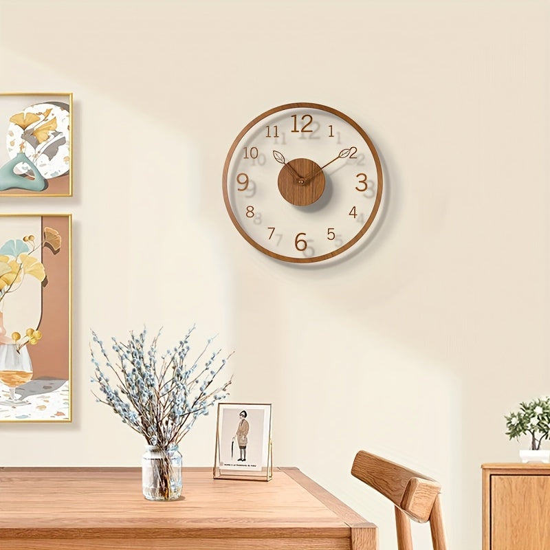 AeroLeaf Wall Clock – Contemporary Floating Design