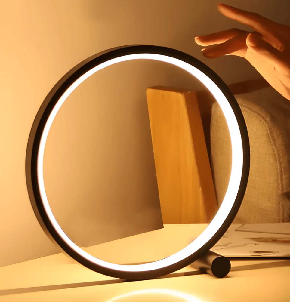 LightCircle - Minimalist Touch-Control Table Lamp with Dimming Feature
