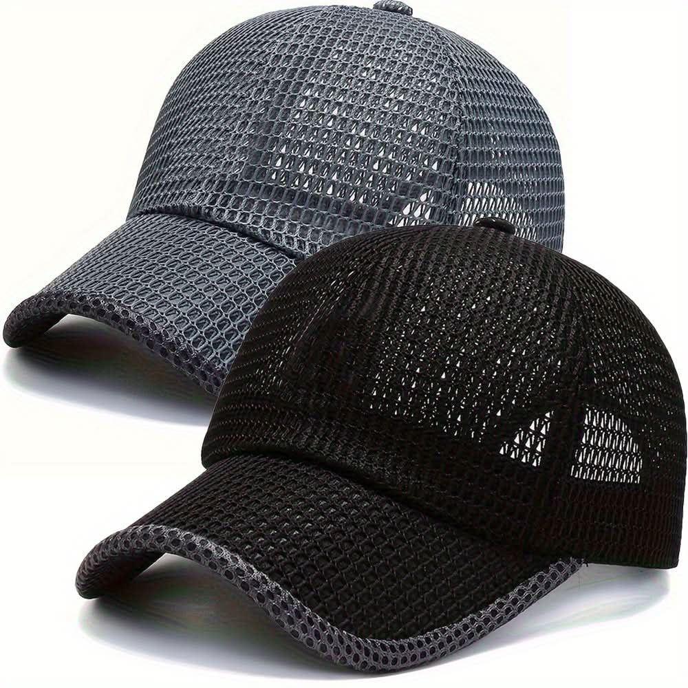 Outdoor Sun Protection Baseball Caps with Breathable Mesh Design