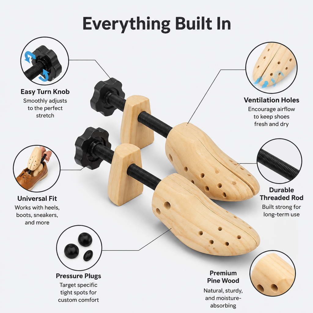 StrideEase™ — Transform Tight Shoes into All-Day Blissful Comfort