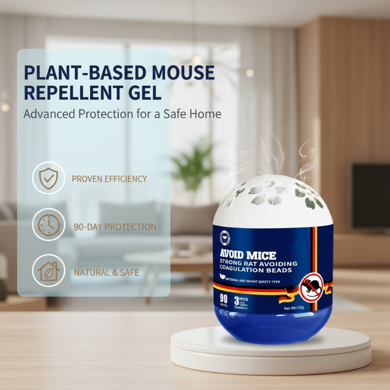 Plant-Derived Mouse Repellent Gel | Enhanced with Peppermint and Chili | Easy to Apply | MintShield