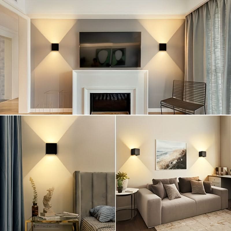 Square Outdoor Wall Light - Vertical and Horizontal Design
