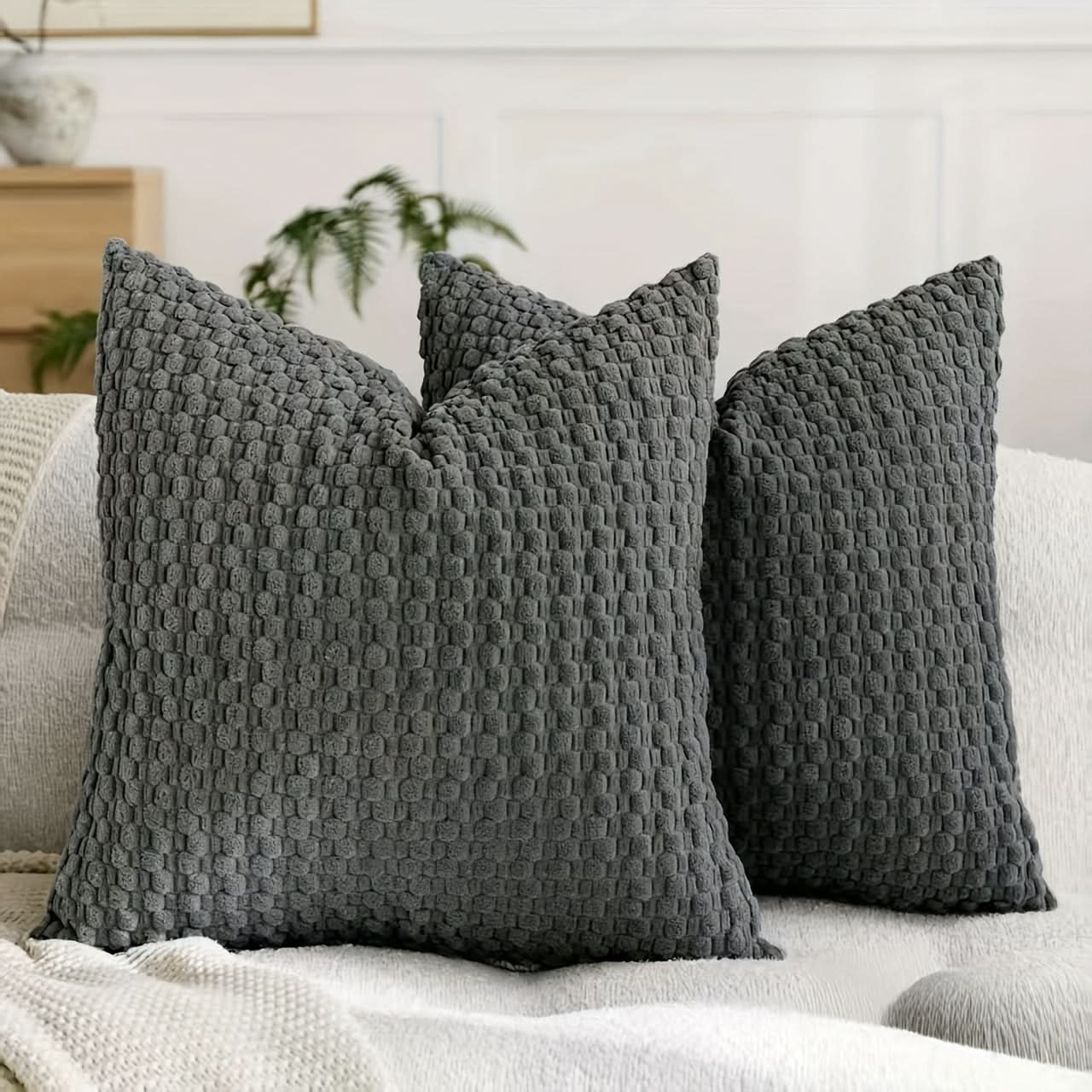 Bubble Texture Cushion Covers for Sofa and Bedroom Decoration