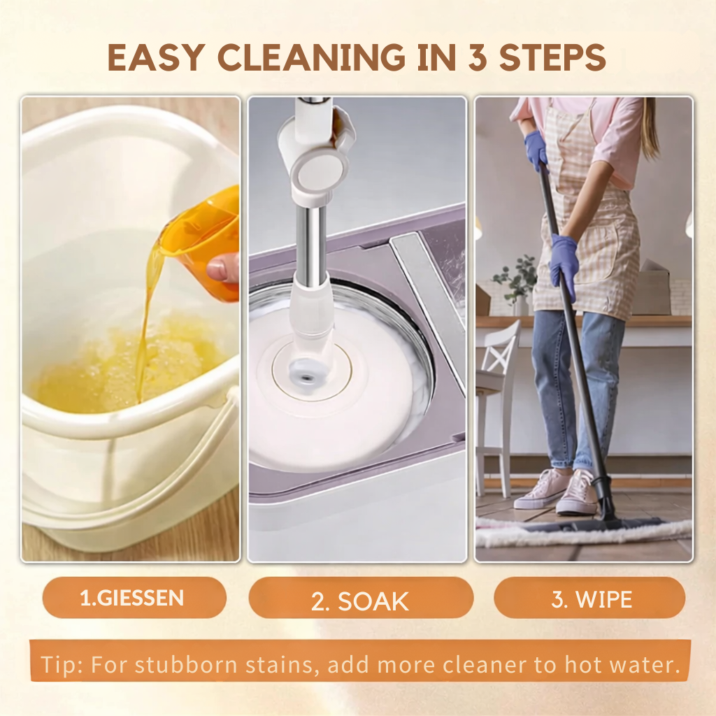 Floor Mop | Floor Cleaning Tool with Shine | Cleans and Shields in One Swipe | CleanerPro