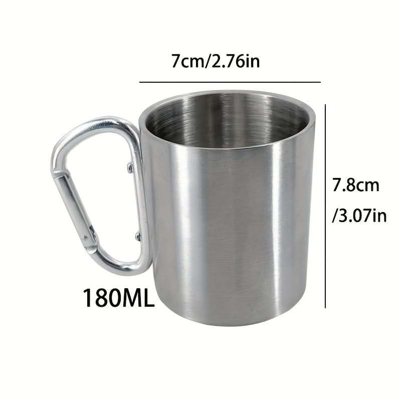 Stainless Steel Camping Mug – Portable Travel Cup