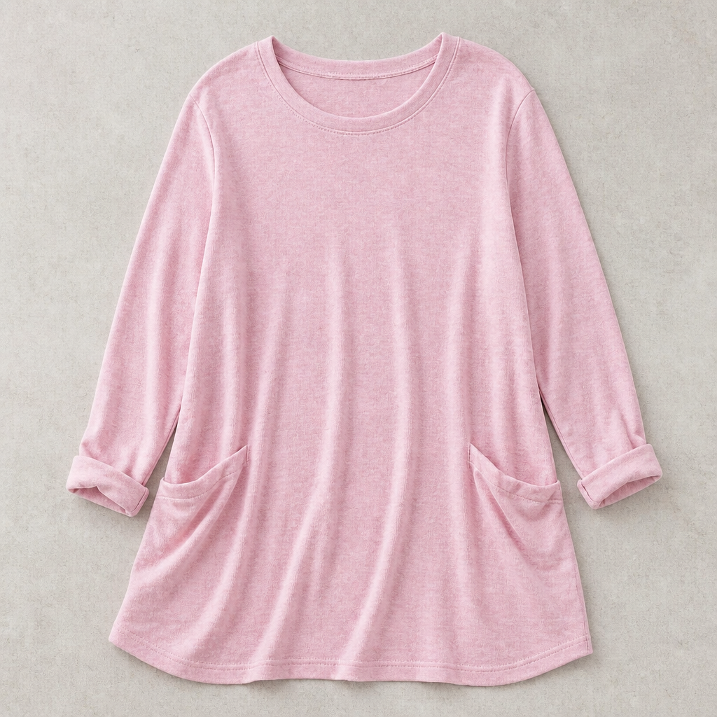 ElevéaComfort™ – Loose-Fit Tunic with Side Pockets for Easy Relaxation
