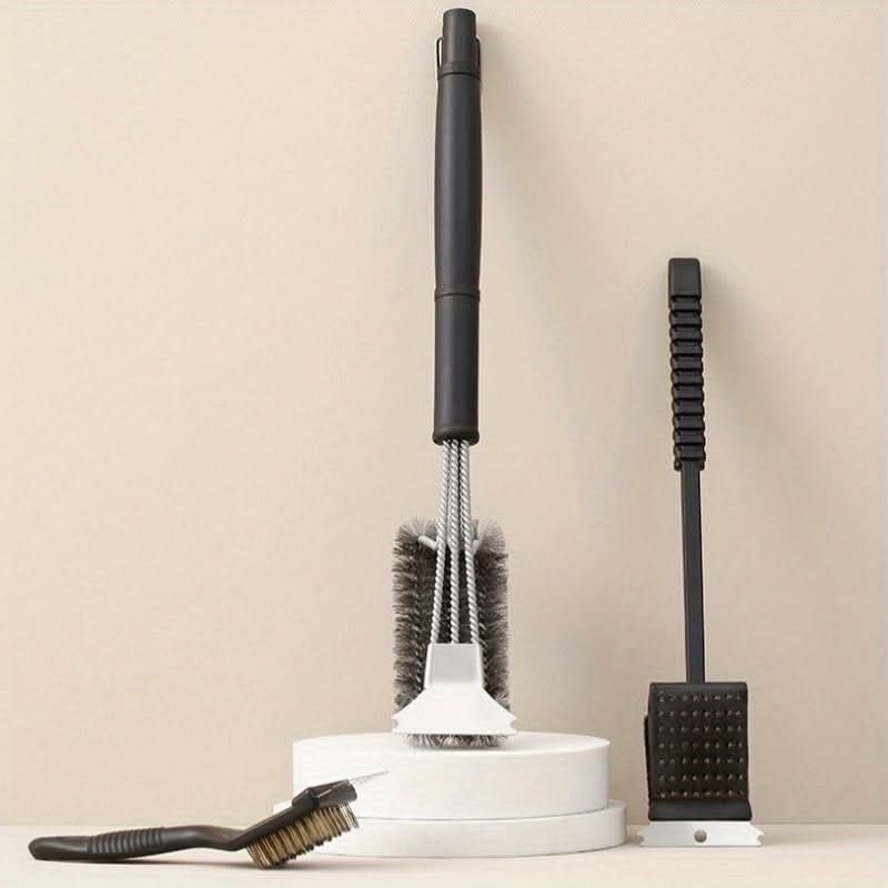 Outdoor Cooking Tool Set - Heavy-Duty Grill Brush