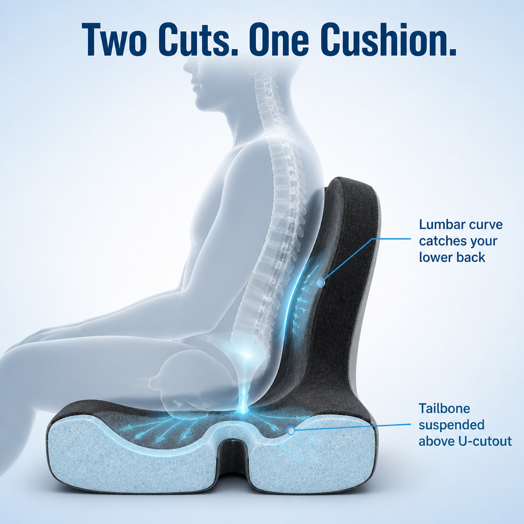 VeriSeat™ — Crush Pain and Power Through Your Day with Unshakable Back Support