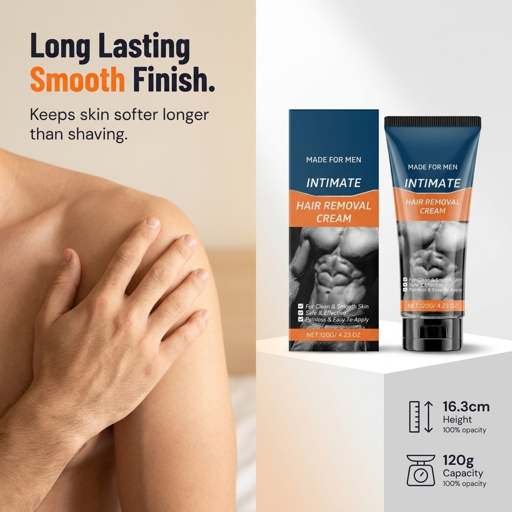 BareCraft™ — Silky Chest, Back & Intimate Hair Removal in 5 Easy Minutes