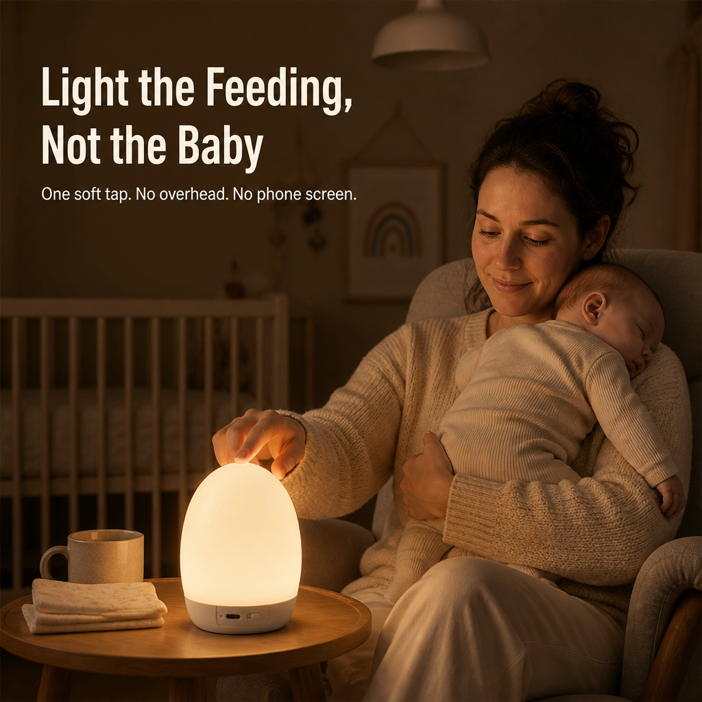 SereniNest™ — Gentle Night Feedings Without Brightening the Baby