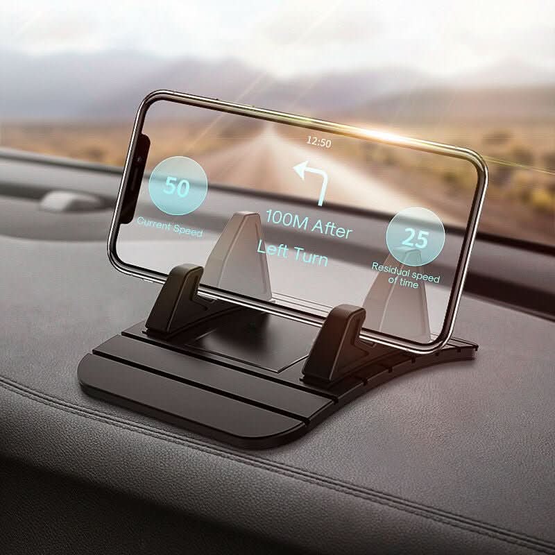 Car Cell Phone Holder | Dashboard Mount | Silicone Non-Slip Pad | GripMate